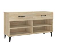 vidaXL Shoe Cabinet Sonoma Oak 102x35x55 cm Engineered Wood