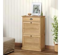 vidaXL Shoe Cabinet VIGO 60x35x96 cm Solid Wood Pine