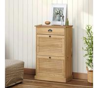 Vidaxl Shoe Cabinet Vigo 60X35X96 Cm Solid Wood Pine