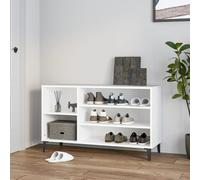 vidaXL Shoe Cabinet White 102x36x60 cm Engineered Wood NEW
