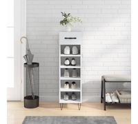 vidaXL Shoe Cabinet White 30x35x105 cm Engineered Wood 02 UK HOT