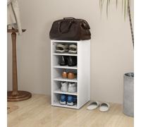 vidaXL Shoe Cabinet White 31.5x35x70 cm Engineered Wood