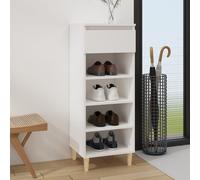 vidaXL Shoe Cabinet White 40x36x105 cm Engineered Wood