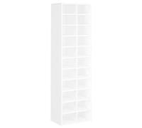 vidaXL Shoe Cabinet White 54x34x183 cm Engineered Wood
