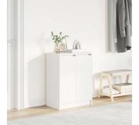 (white) vidaXL Shoe Cabinet Smoked Oak 57x34x76 cm Engineered Wood shoe rack