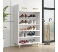 Shoe Cabinet White Engineered Wood Hallway Storage Rack Cupboard vidaXL