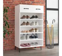 vidaXL Shoe Cabinet White 60x35x105 cm Engineered Wood