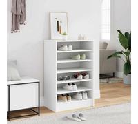 Vidaxl Shoe Cabinet White 60X35X92 Cm Engineered Wood