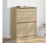 vidaXL Shoe Cabinet with 2 Flip-Drawers Sonoma Oak 80x42x108 cm