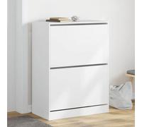 Vidaxl Shoe Cabinet With 2 Flip-Drawers White 80X42X108 Cm