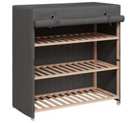 vidaXL Shoe Cabinet with Cover Grey 79x40x80 cm Fabric