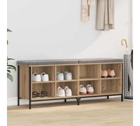 vidaXL Shoe Cabinet with Shelf Artisan Oak 131 x 35 x 50 cm