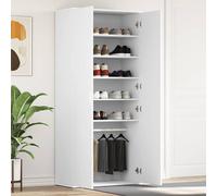 Shoe Cabinet with Door Engineered Wood Storage Unit Rack Entryway Indoor vidaXL