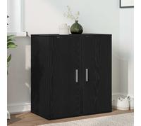Shoe Cabinet 2pcs Black Oak Engineered Wood 32x35x70 cm Slim Storage Wall mount
