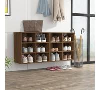 vidaXL Shoe Cabinets 2 pcs Brown Oak 52.5x30x50 cm