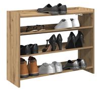 vidaXL Shoe Rack Artisan Oak 80x25x62 cm Engineered Wood