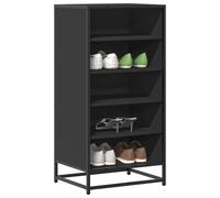 (black, 6 pcs) vidaXL Shoe Rack Sonoma Oak 48x38x97.5 cm Engineered Wood shoe storage