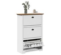 (white and brown) vidaXL Shoe Rack Shoe Cabinet Shoe Storage Shelf Organiser Hallway Cupboard