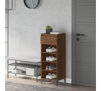 vidaXL Shoe Rack Brown Oak 40x36x105 cm Engineered Wood, Brown