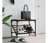 vidaXL Shoe Rack Brown Oak 60x30x45 cm Engineered Wood NEW