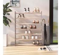 vidaXL Shoe Rack Grey 90x24x117 cm Engineered Wood UK HOT