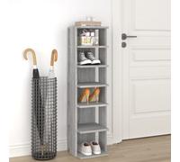 Vidaxl Shoe Rack Grey Sonoma 27.5X27X102 Cm Engineered Wood