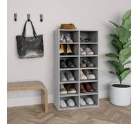 Vidaxl Shoe Rack Grey Sonoma 54X34X100.5 Cm Engineered Wood