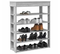Vidaxl Shoe Rack Grey Sonoma 80X30X98 Cm Engineered Wood