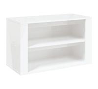 vidaXL Shoe Rack High Gloss White 75x35x45 cm Engineered Wood NEW