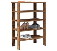(old wood, 87.5 cm) vidaXL Shoe Rack Old Wood 61x32x105 cm Engineered Wood shoe storage shoe shelf
