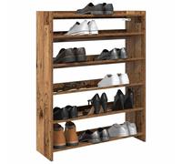 vidaXL Shoe Rack Old Wood 80x25x100 cm Engineered Wood