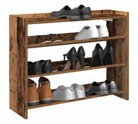 vidaXL Shoe Rack Old Wood 80x25x62 cm Engineered Wood
