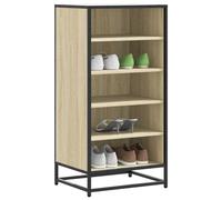 vidaXL Shoe Rack Sonoma Oak 48x38x97.5 cm Engineered Wood