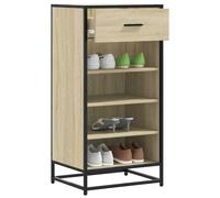 (sonoma oak) vidaXL Shoe Rack Smoked Oak 48x38x97.5 cm Engineered Wood shoe storage
