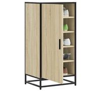 vidaXL Shoe Rack Sonoma Oak 48x38x97.5 cm Engineered Wood