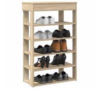 vidaXL Shoe Rack Sonoma Oak 60x30x98 cm Engineered Wood
