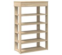 vidaXL Shoe Rack Sonoma Oak 60x30x98 cm Engineered Wood