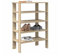 vidaXL Shoe Rack Sonoma Oak 61x32x87.5 cm Engineered Wood