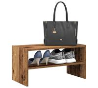 vidaXL Shoe Rack Stackable Old Wood 60x30x30.5 cm