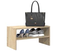 vidaXL Shoe Rack Stackable Sonoma Oak 60x30x30.5 cm