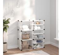 vidaXL Shoe Rack Transparent 84x31.5x93 cm PP LSO UK