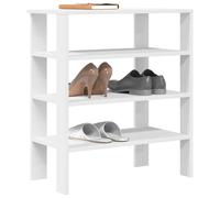 vidaXL Shoe Rack White 61x32x70 cm Engineered Wood UK