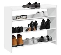 Vidaxl Shoe Rack White 80X25X62 Cm Engineered Wood