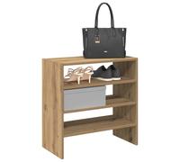 vidaXL Shoe Racks 2 pcs Stackable Artisan Oak 60x30x30.5 cm
