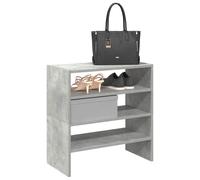 (concrete grey, 2 pcs) vidaXL Shoe Racks Stackable Shoe Cabinet Shoe Storage Shelf Hallway Cupboard