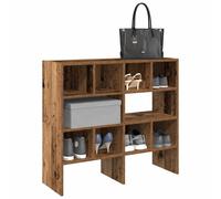 vidaXL Shoe Racks 2 pcs Stackable Old Wood 89.5x30x40 cm