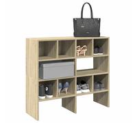 vidaXL Shoe Racks 2 pcs Stackable Sonoma Oak 89.5x30x40 cm UK