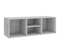 vidaXL Shoe Storage Bench - Concrete Grey - Engineered Wood - 4 Compartments - 105 x 35 x 35 cm - Modern Style Furniture - Living Room/Bedroom Bench