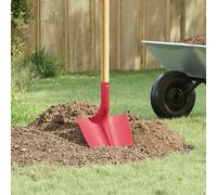 vidaXL Shovel Head 4 pcs Red 39.5 x 27.5 cm Powder-Coated Steel