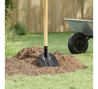 vidaXL Shovel Head Black 34.5 x 24 cm Powder-Coated Steel